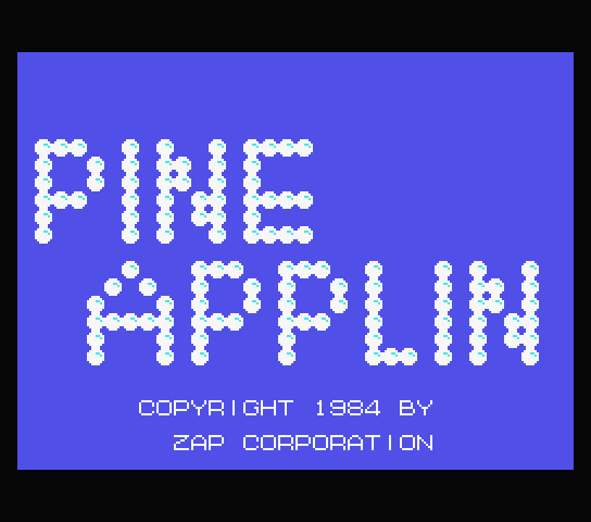 Pine Applin title screen for MSX